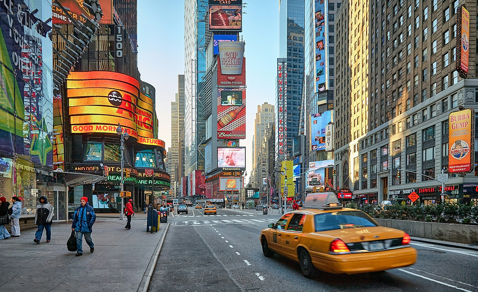 Times Square during a luxury New York City long weekend