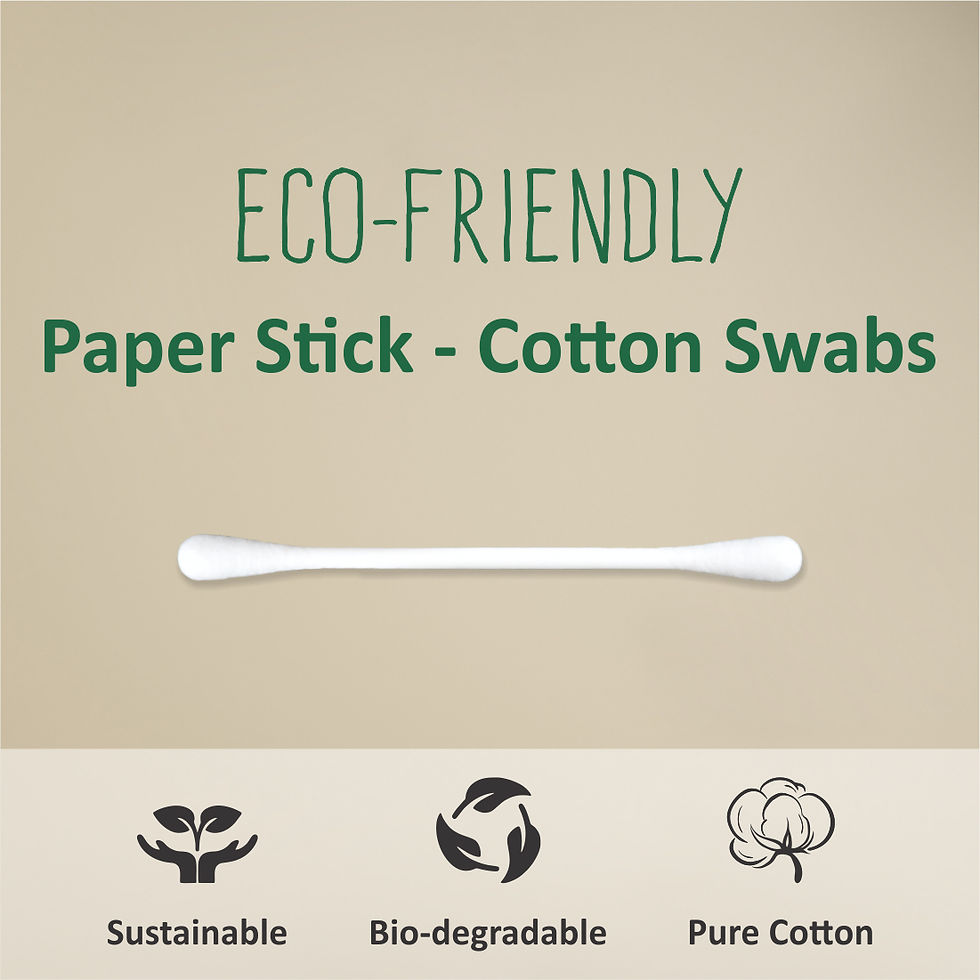 Thumbnail: Eco Friendly Cotton Buds/ Swabs ( 200 Sticks in a Box)