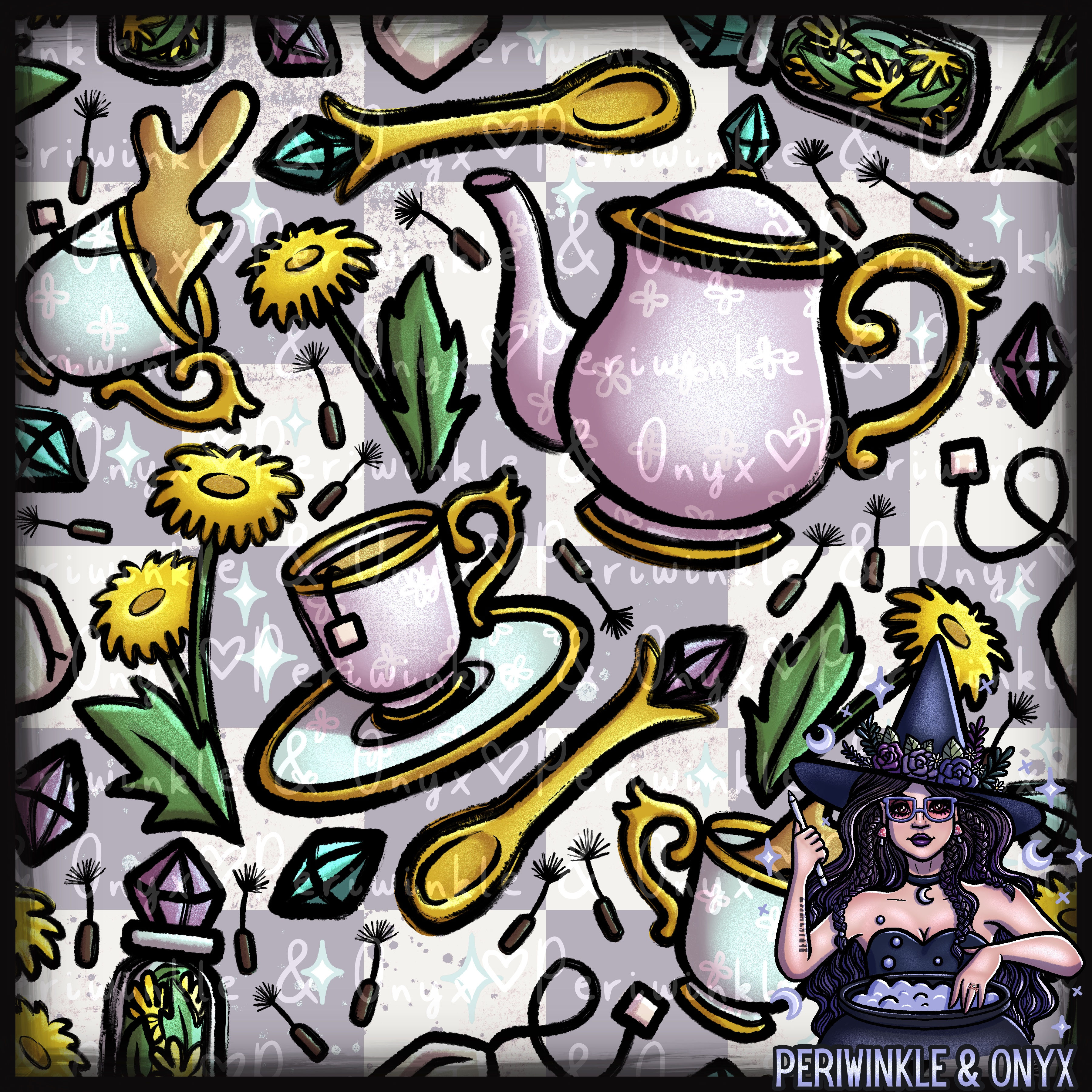 Dandelion - Hextober 2024 Seamless Pattern