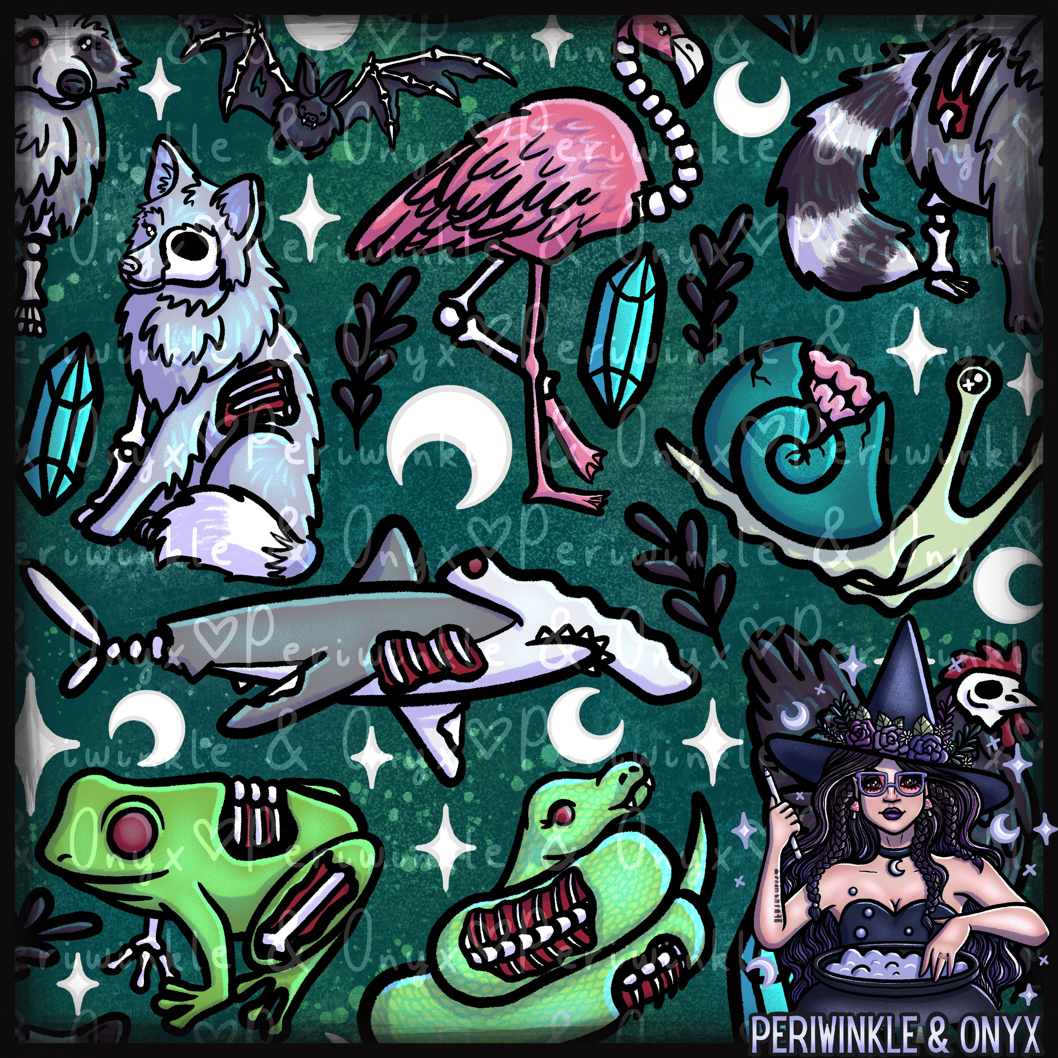 Ghoul - Hextober 2024 Seamless Pattern