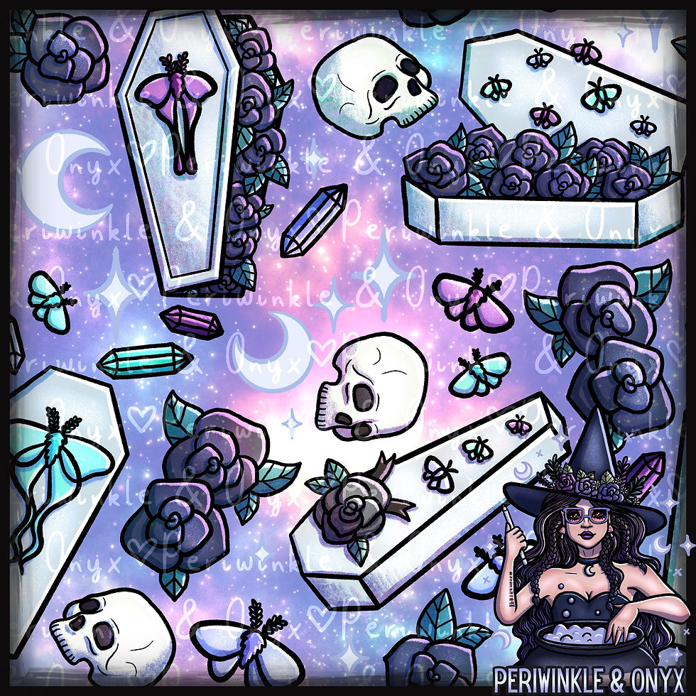 Moth - Hextober 2024 Seamless Pattern