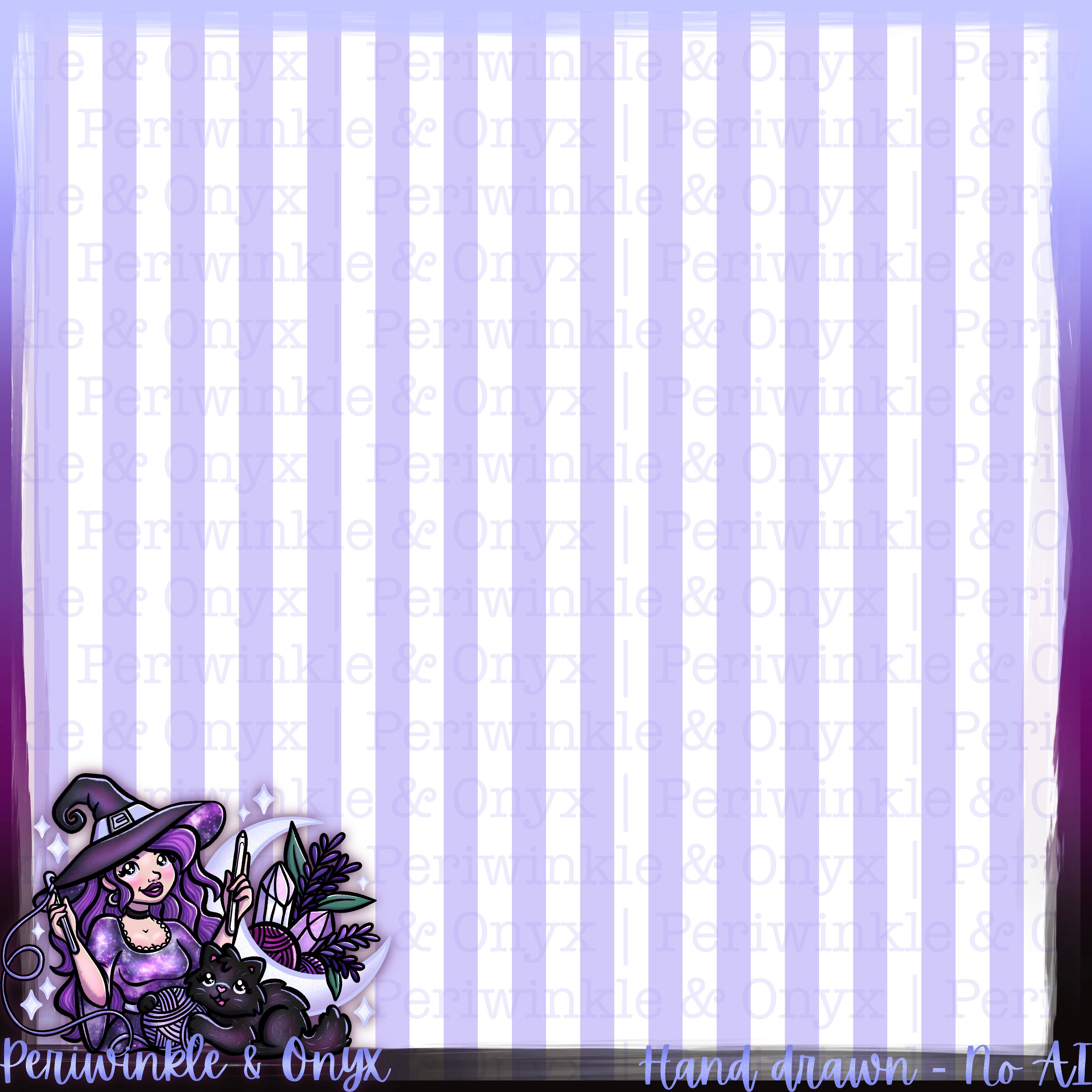 Periwinkle Stripes Coord Seamless Pattern