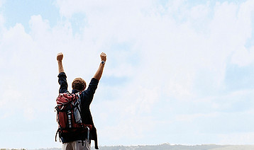 Triumphant Hiker 
