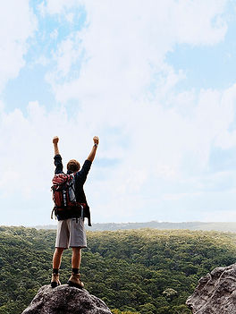 Triumphant Hiker