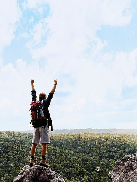 Triumphant Hiker