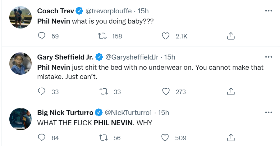 Twitter Angry at Yankees Third Base Coach, Phil Nevin.