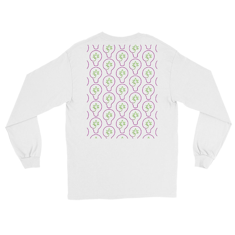 Thumbnail: Tiled Good Highdeas Lightbulb Icon Long Sleeve Shirt