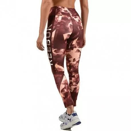 Miniatura: Calza Deportiva Reebok Wor Smoke Print Tight - Legging Mujer