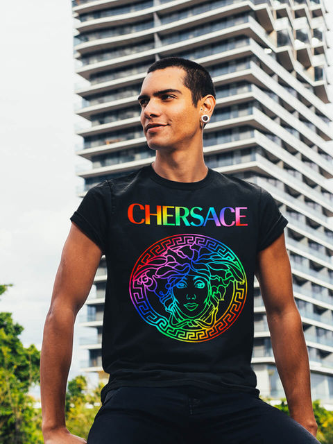 Shop Cher Fan Club's CHERSACE T-Shirt and other Cher Merch on Gllamazon