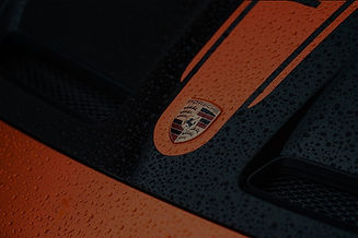 porsche cayman wrap orange gloss black vehicle wrapping