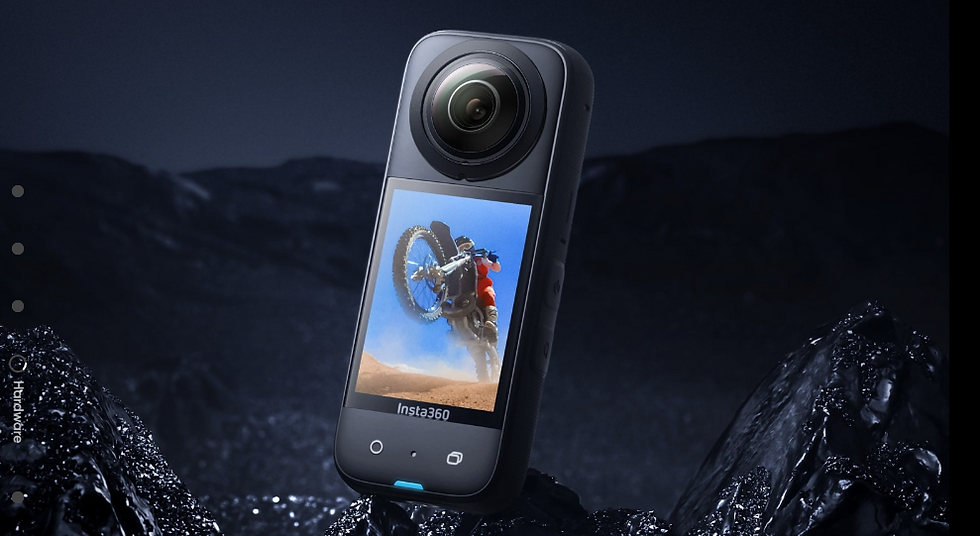 Insta 360 X3 Action Camera standing on the moon?