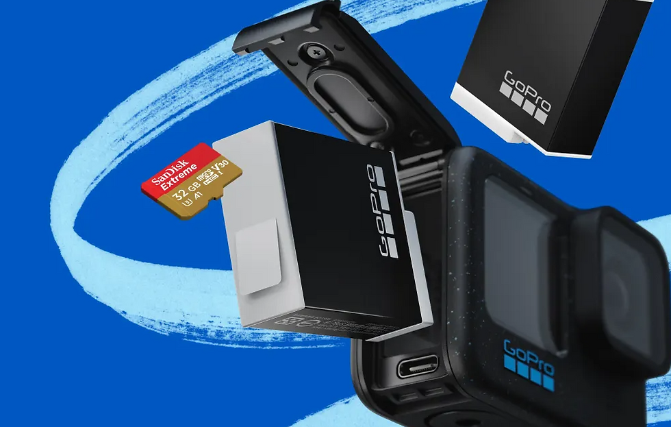 GoPro Hero 12 Action Camera + Equipment