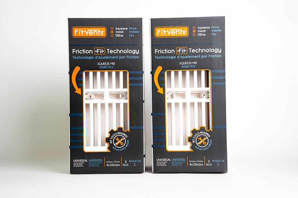 4x10 White vent covers in packaging