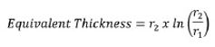Equivqlent Thickness Equation
