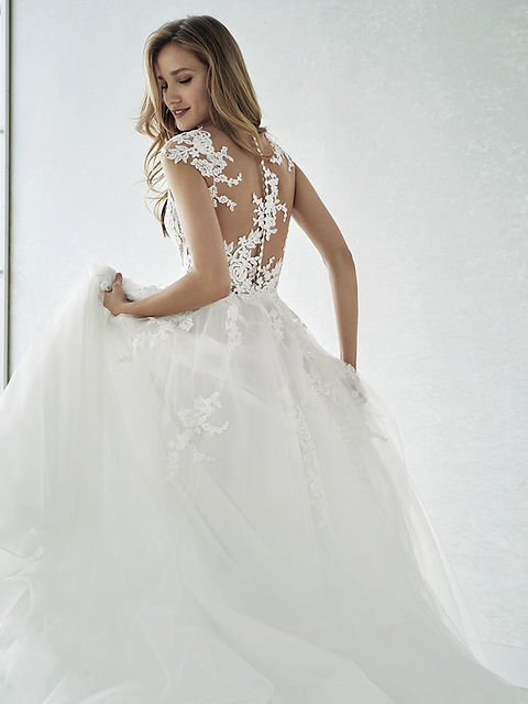 chinese dress ladies Grecian Lace Chiffon Asymmetric Wedding Dress main image 1