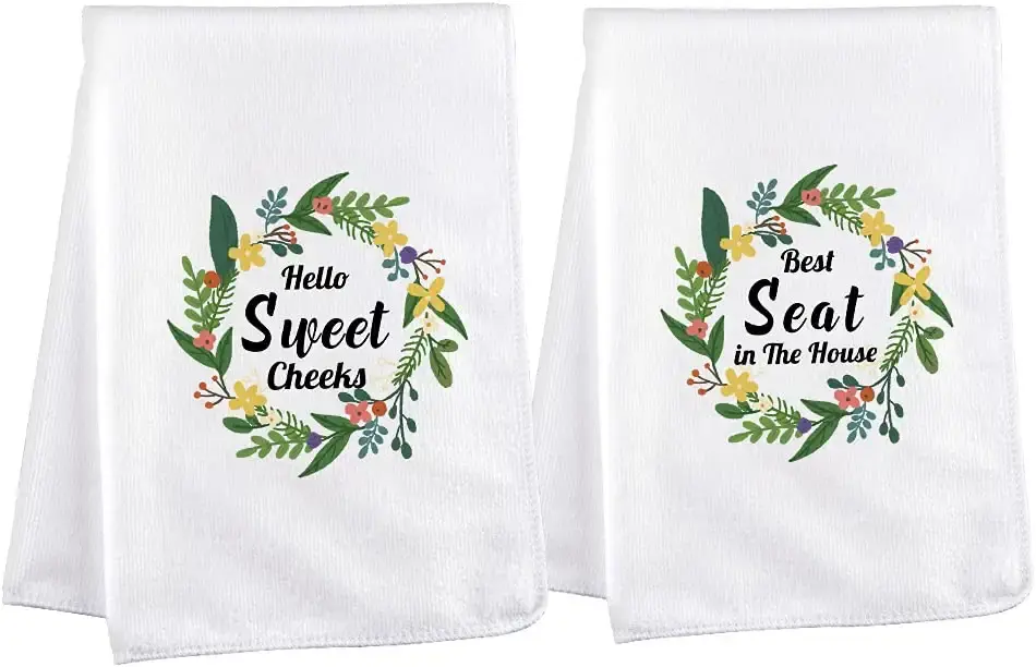 Thumbnail: Decorative Bathroom Hand Towels Set
