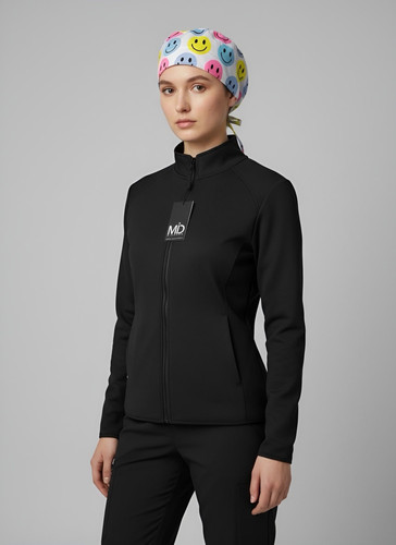 Hoodie Scrubs Total Black