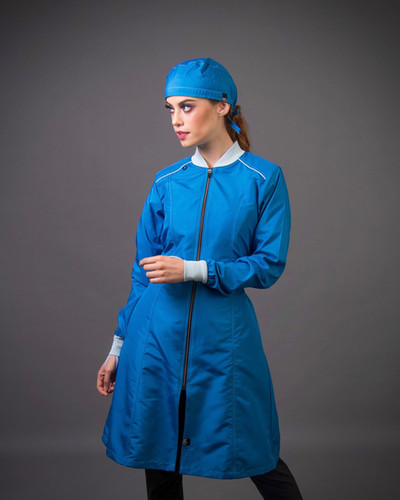 SCRUBS COAT JACKET SKY BLUE