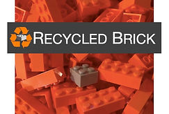 Recycled Brick logo with bricks