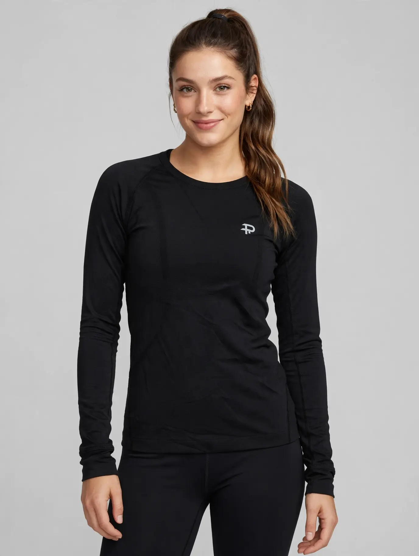 Womens Long sleeve T Shirt Black