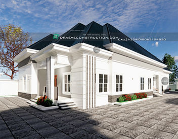 4 Bedroom Bungalow House design with Anteroom in Nigeria