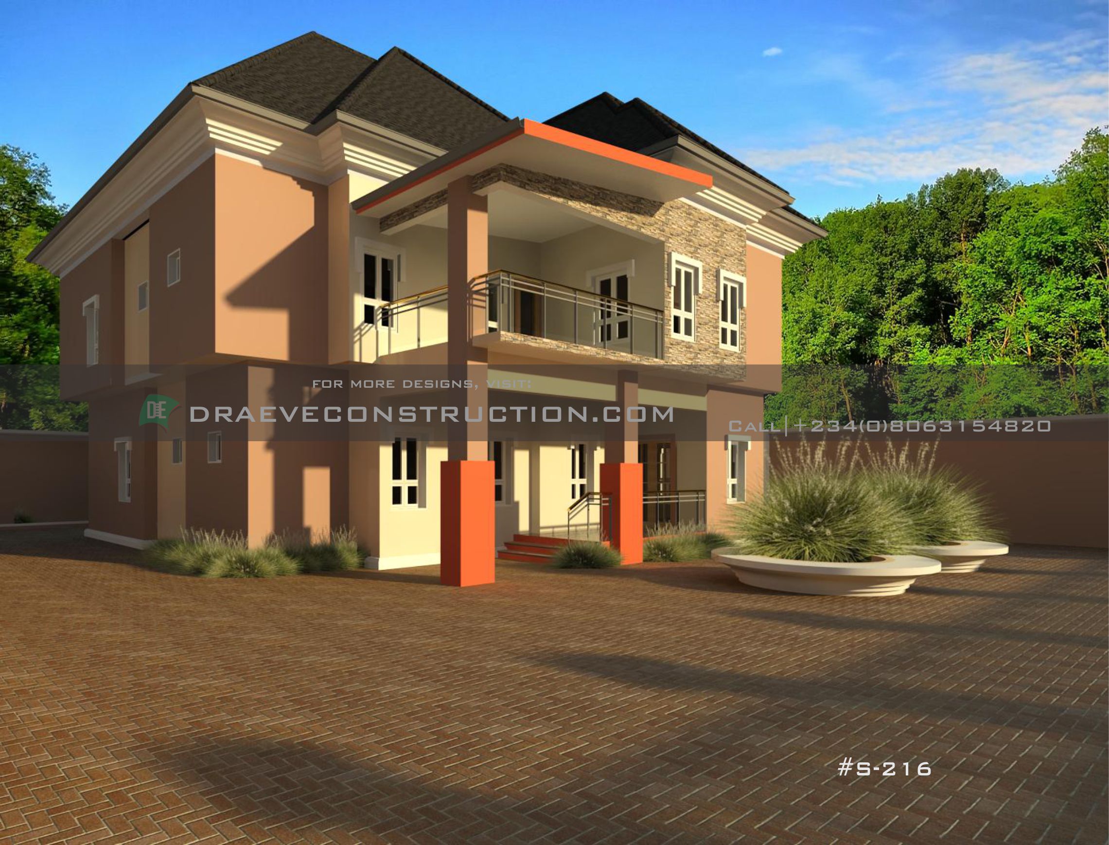 Bungalow With Penthouse Building Plan Designs In Nigeria