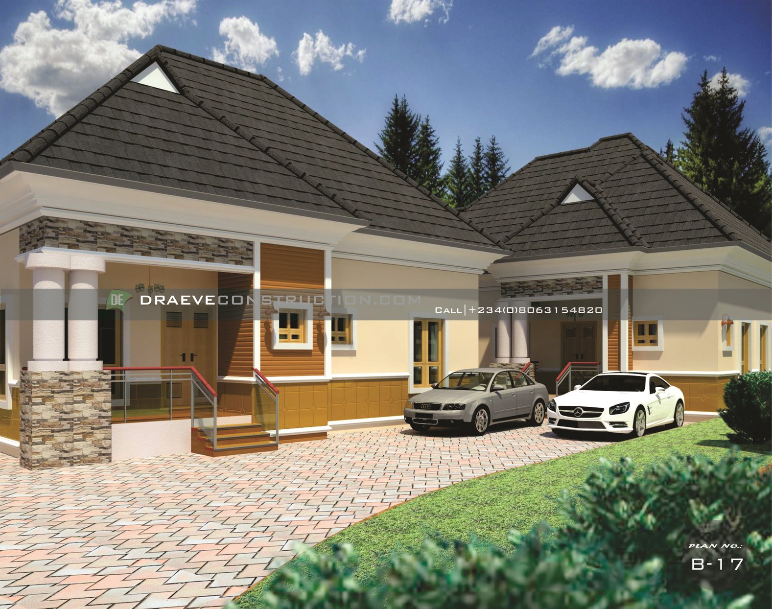 Bungalow House Plan Designs In Nigeria Low Cost Buildings