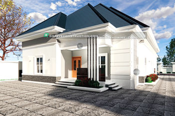 4 Bedroom Bungalow House design with Anteroom in Nigeria