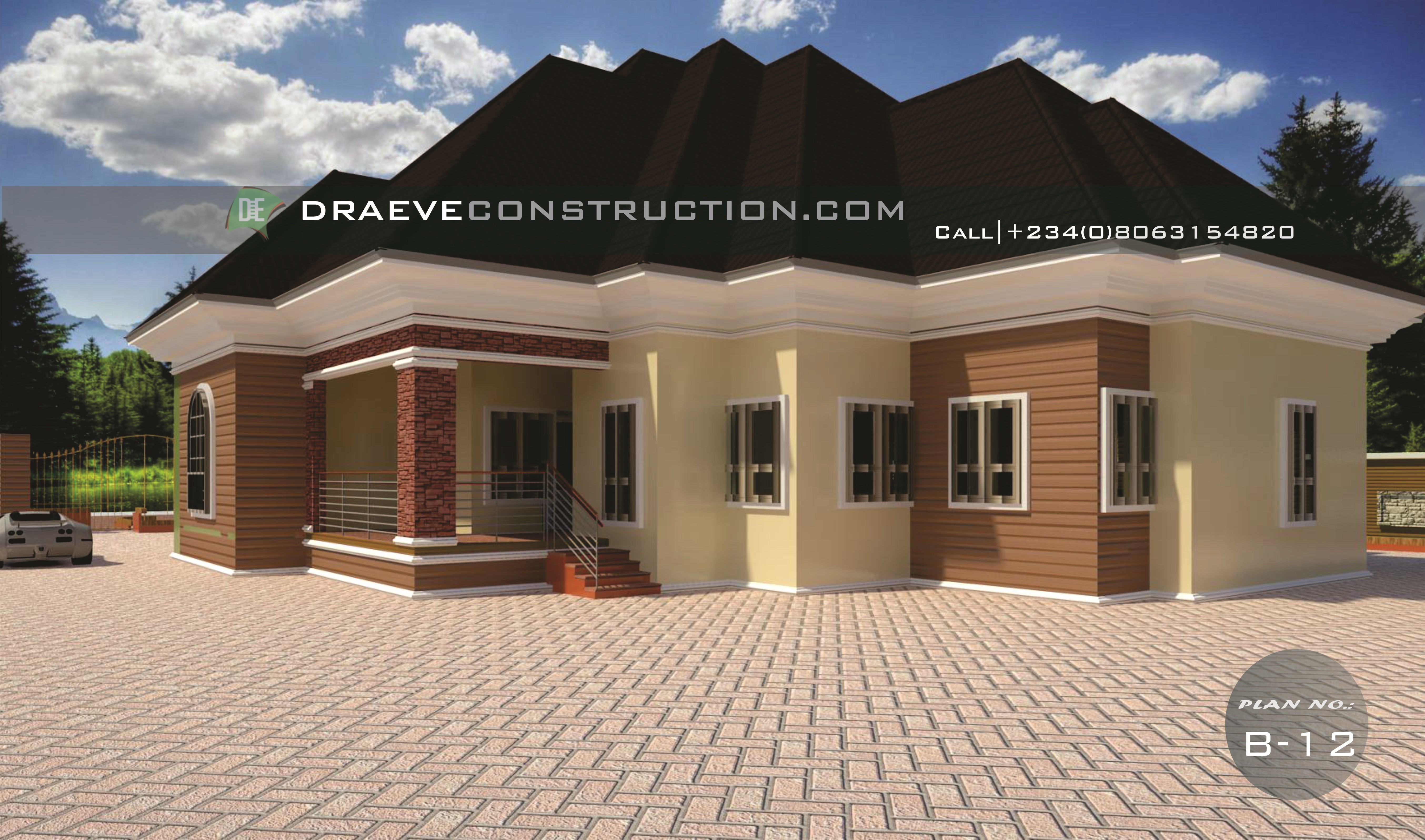 Bungalow House Plan Designs In Nigeria Low Cost Buildings