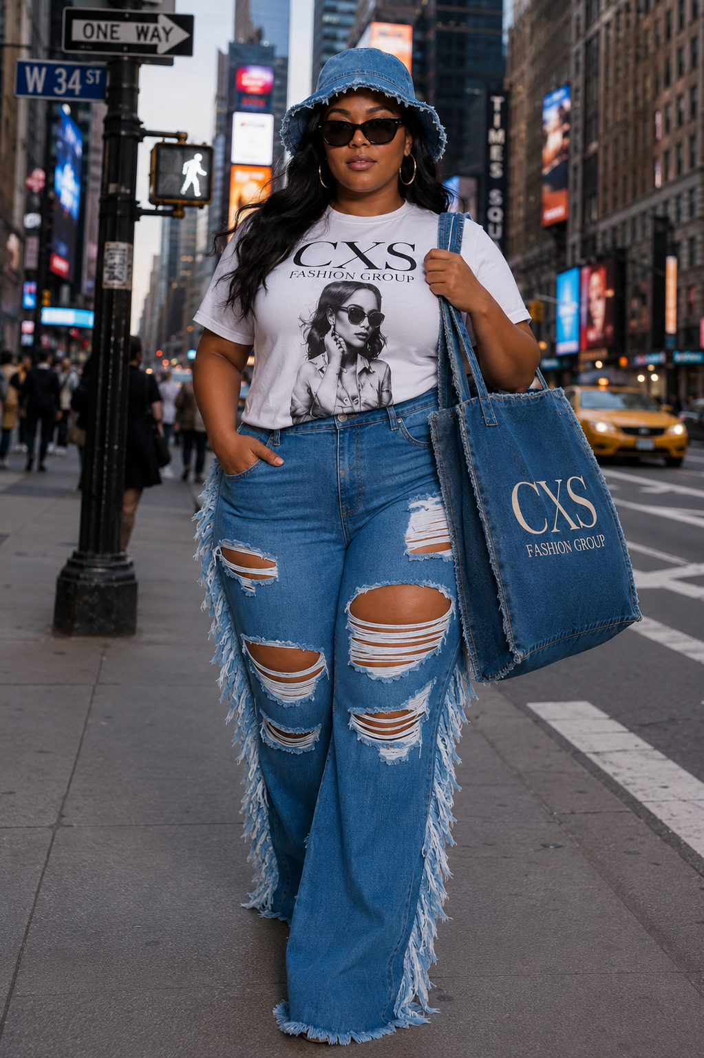 Side Fringe Jeans