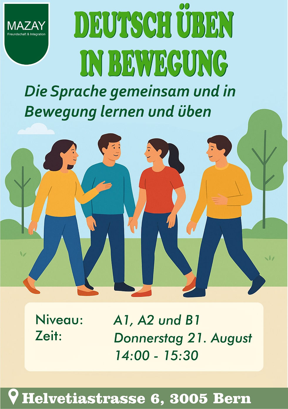 Deutsch üben in Bewegung