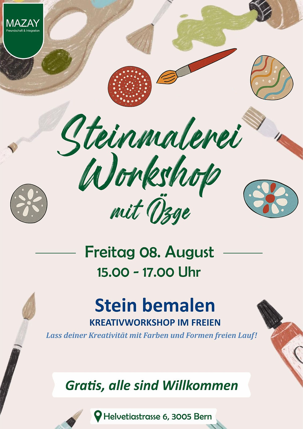 Steinmalerei Workshop 