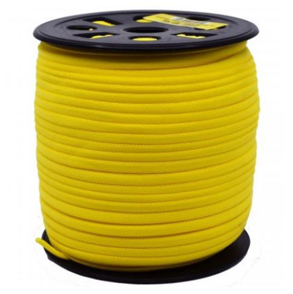 Thumbnail: bulk roll of yellow banded mask elastic