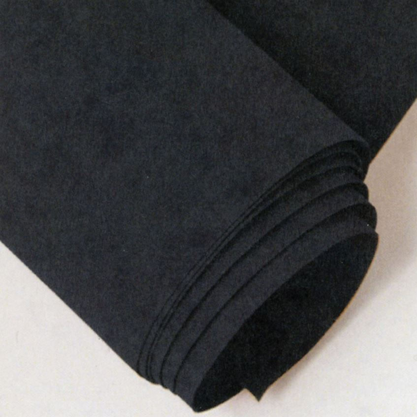 Thumbnail: rolled bolt end of C&T Publishing Kraft Tex paper fabric in black