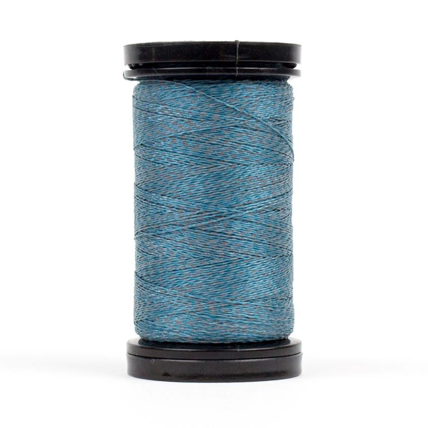 Thumbnail: spool of Wonderfil brand Flash reflective thread, blue