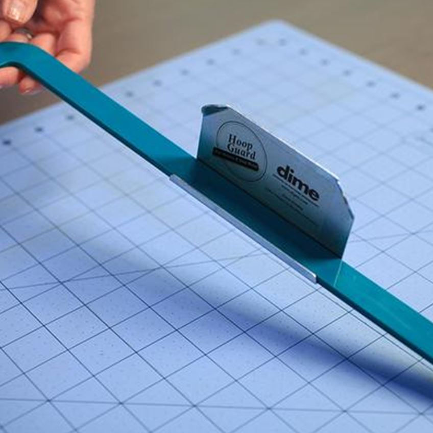 Hoop Guard by DIME for Monster and Snap Hoops shown attached to hoop