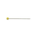 Thumbnail: heirloom brand single yellow plastic-head long straight pin