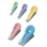 collection of all five sizes of Clover brand bias tape makers