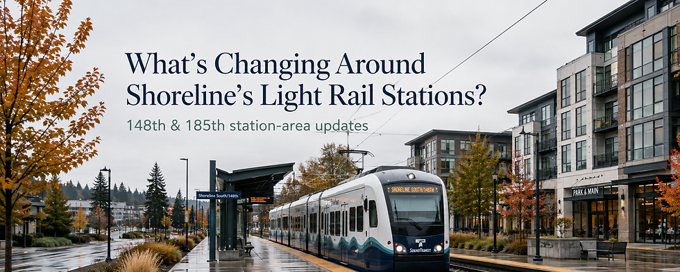 Shoreline Light Rail Station Area Updates: What's Changing Around 148th and 185th