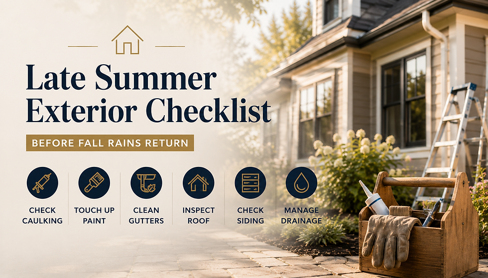 Late Summer Exterior Checklist Before Fall Rains Return
