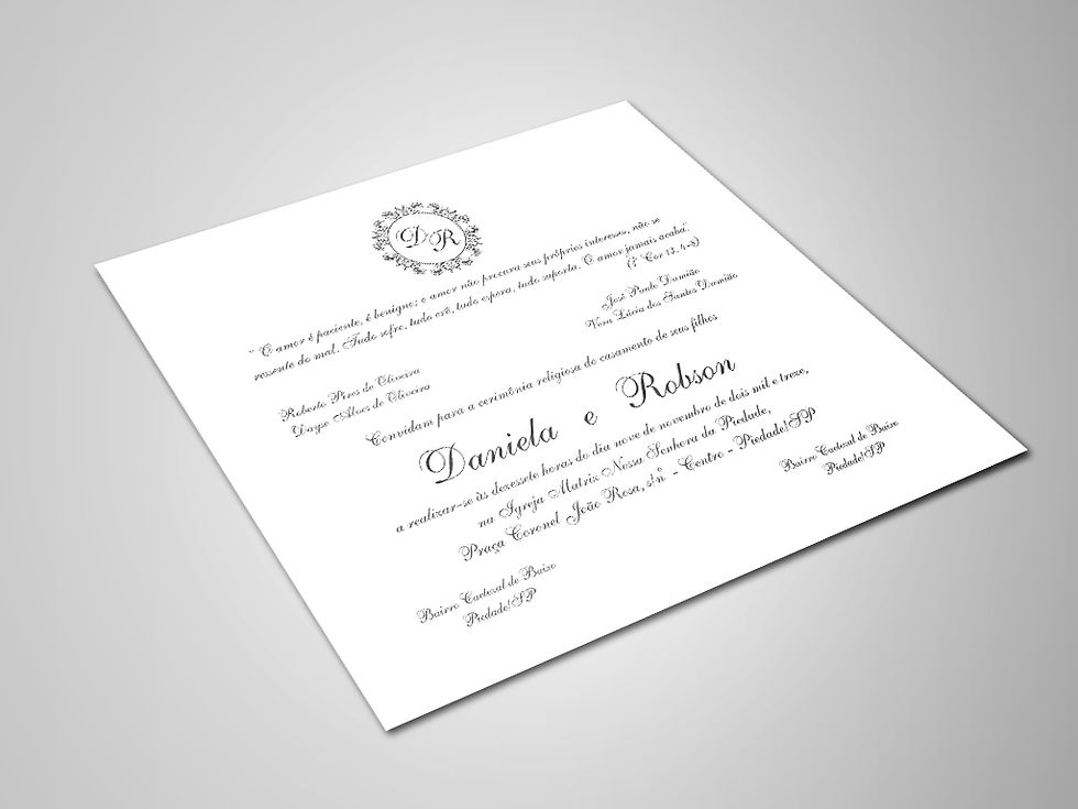 Convite de Casamento