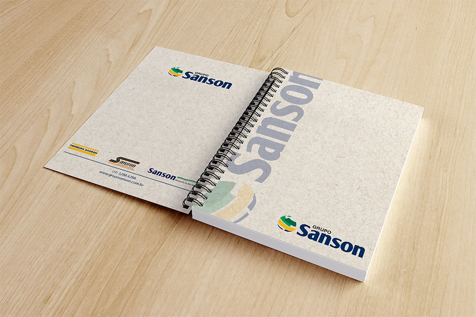 Layout Caderno - Grupo Sanson