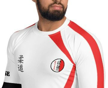 Keisen Judo White Rash Guard