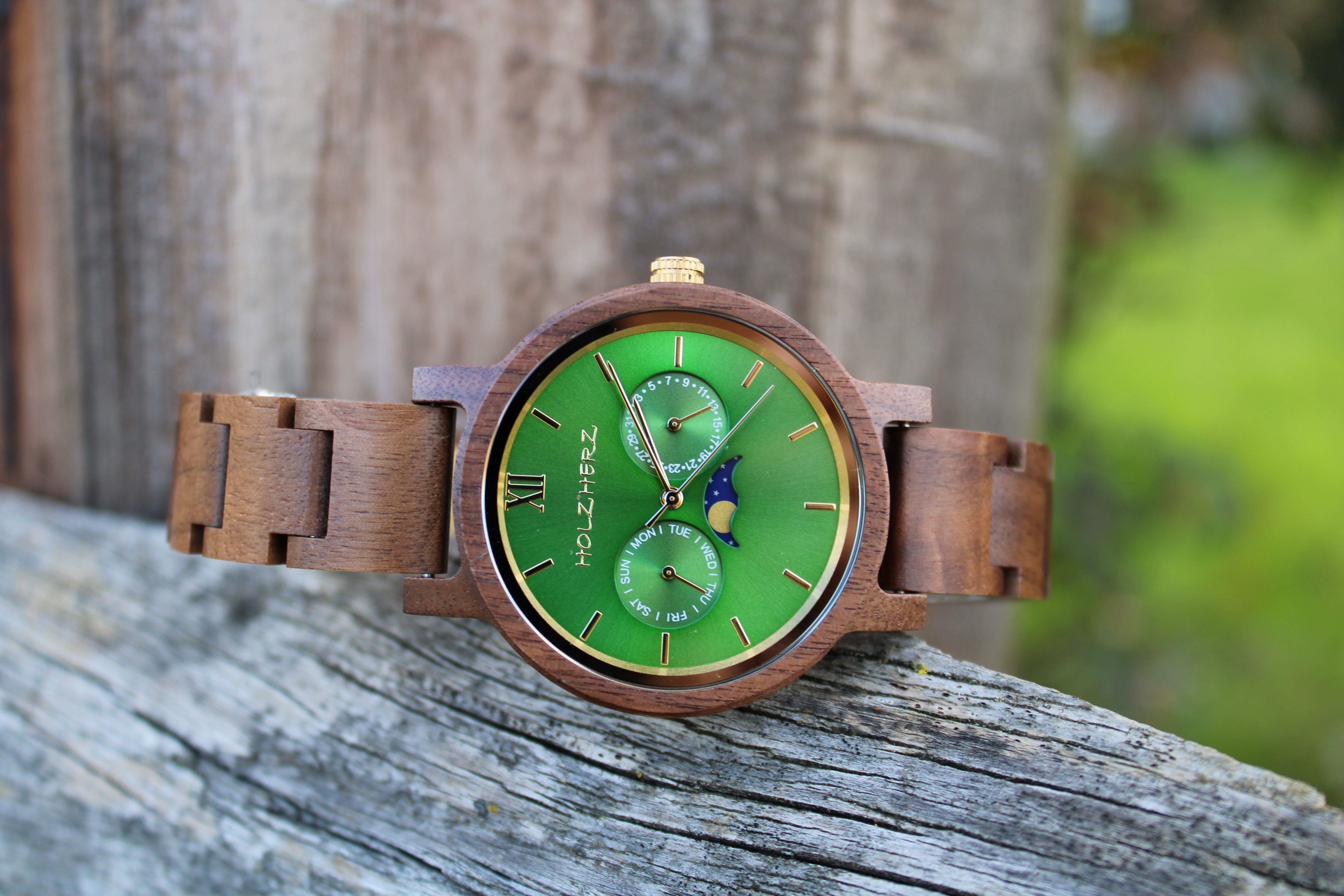 Kerbholz Damenuhr Holzkern Vs Kerbholz Holzkern Holzuhr Herren