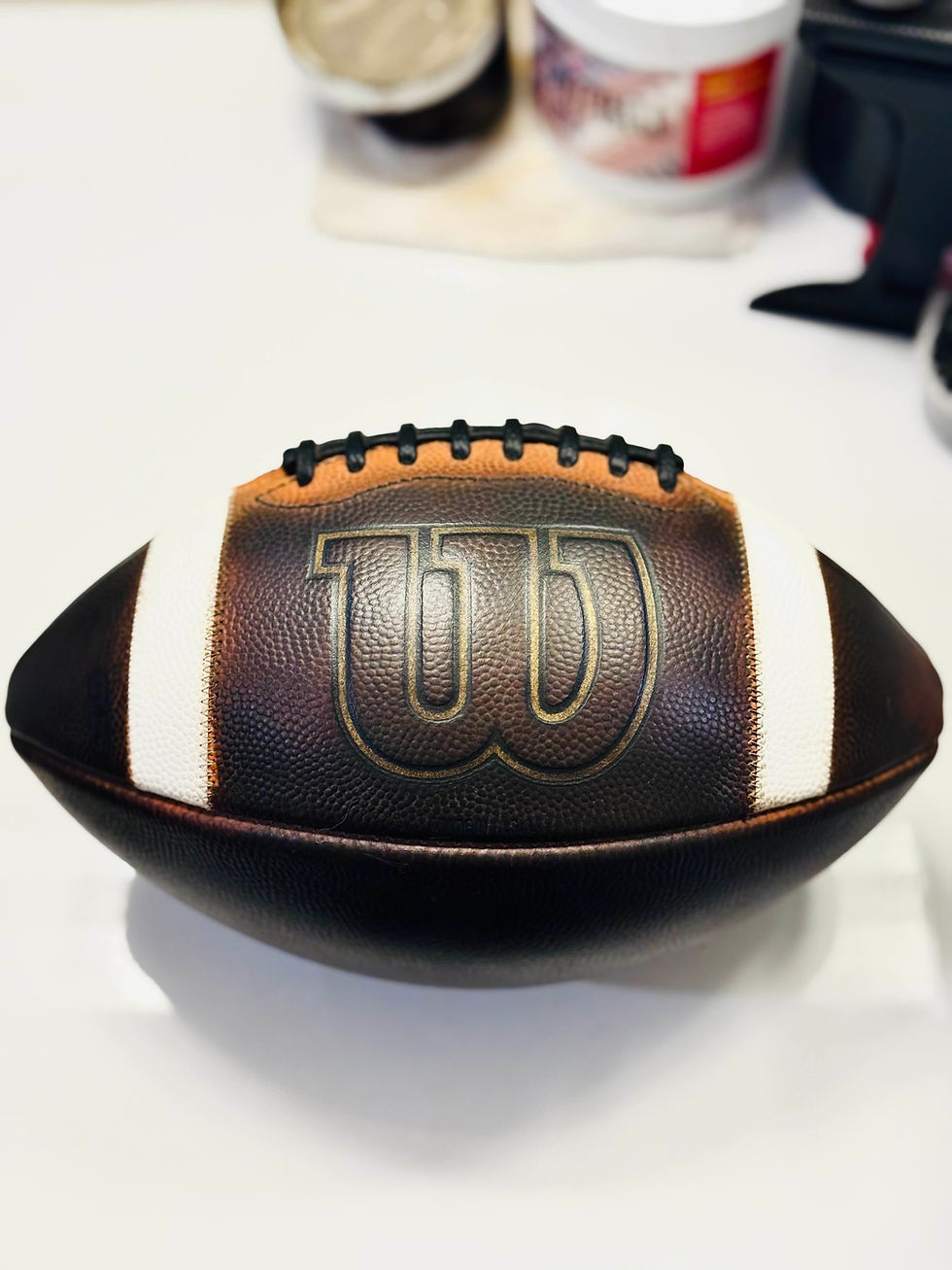 Thumbnail: NCAA Wilson GST Leather Football-Fully Game Prepped