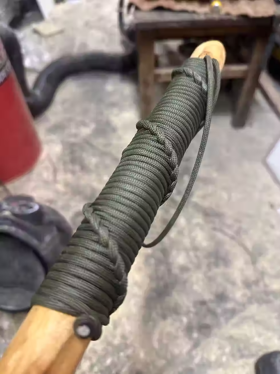 Thumbnail: Rustic Personalised Hardwood Thumbstick Hiking/ Walking Pole/ Staff
