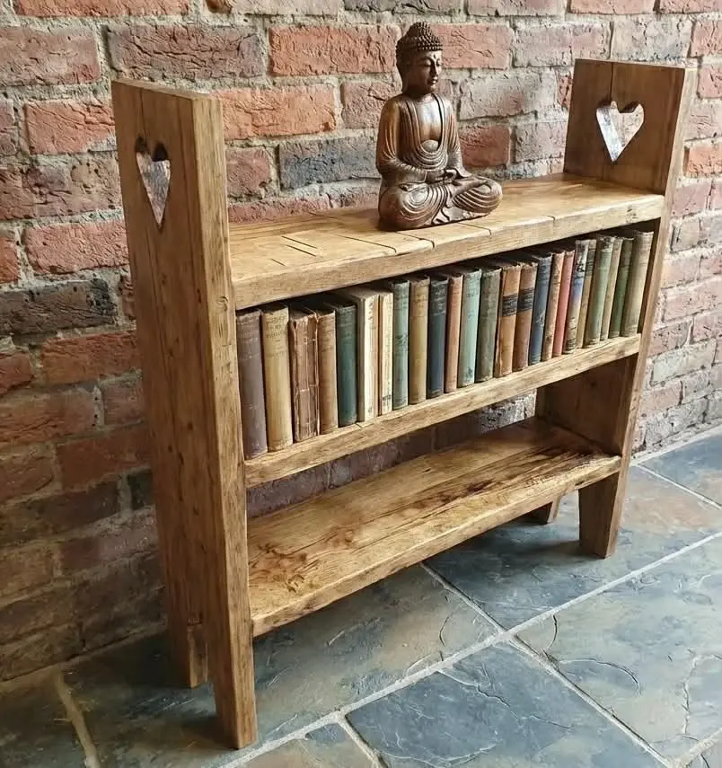 Thumbnail: Handmade Rustic Wooden Bookcase, Shoe Rack ,Side Board.