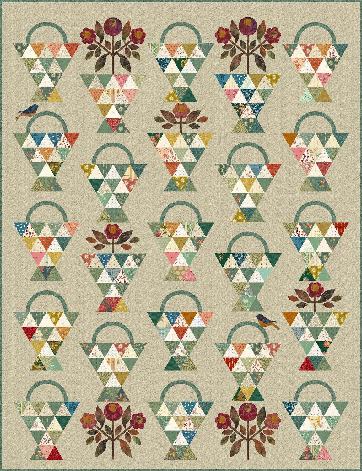 Paint basket quilt pattern