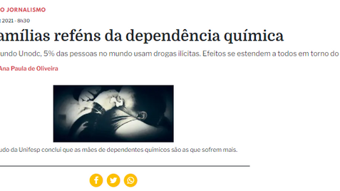 Dependência química é tema na coluna Foca no Jornalismo