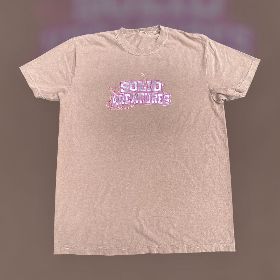 SK Rhinestone Tee- Espresso 